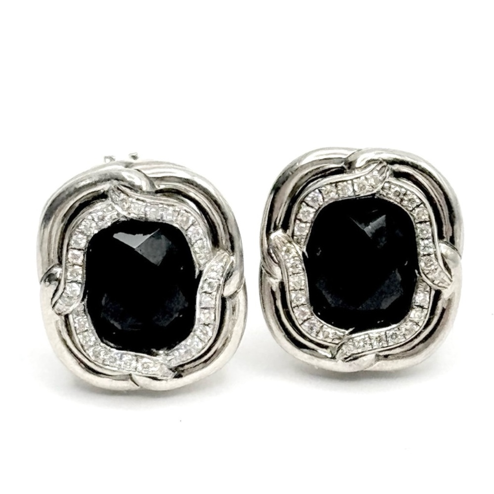 David Yurman Labyrinth
Earrings With Black Onyx and Diamonds